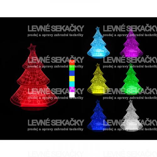 3D LED lampa - Vánoční stromek - SA098
