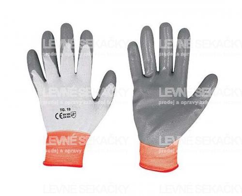Univerzální pracovní rukavice potažené nitrilem velikost L (58913)